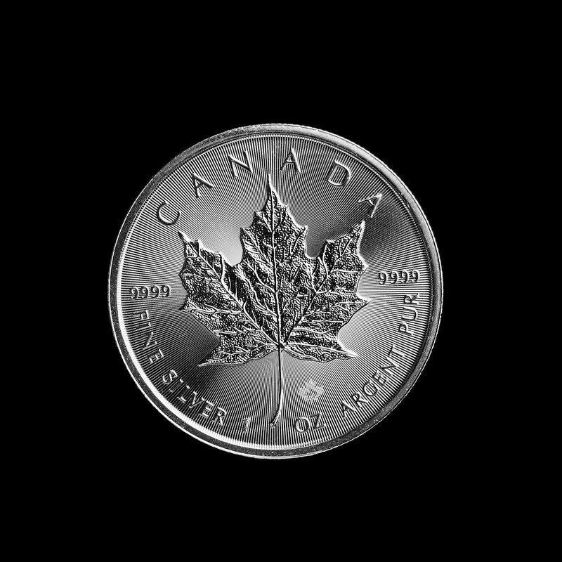 Silbermünze Maple Leaf, 1 Unze